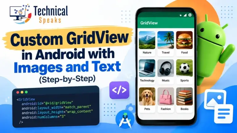 Custom GridView in Android with Images and Text (Step-by-Step)