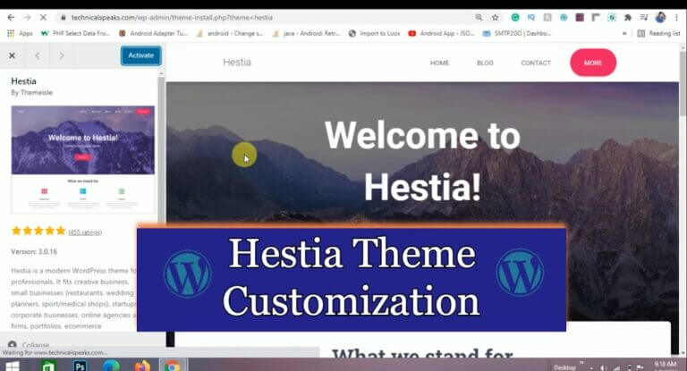 Hestia 3.0 WordPress Theme: Complete Guide from Installation to Customization