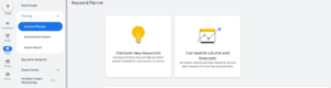 Google ads keyword planner