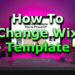 how to change wix template