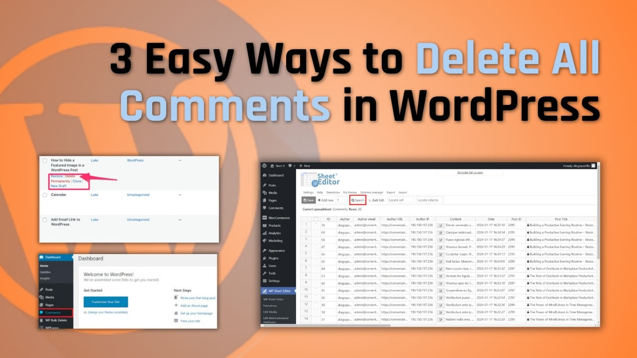 3 Easy Ways to Delete All Comments in WordPress