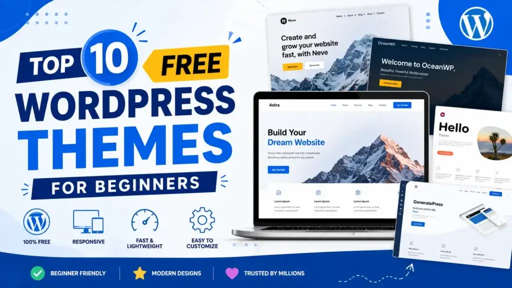 Top 10 free WordPress themes