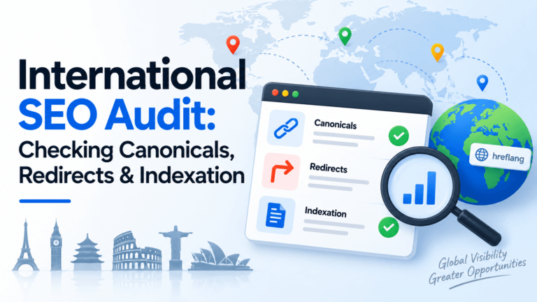International SEO Audit: Checking Canonicals, Redirects & Indexation